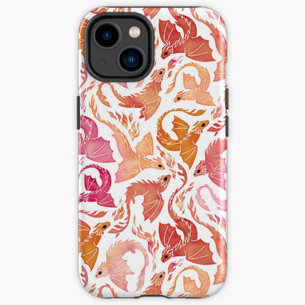 Dragon fire pink & orange iPhone Tough Case RB1008 product Offical amp Merch