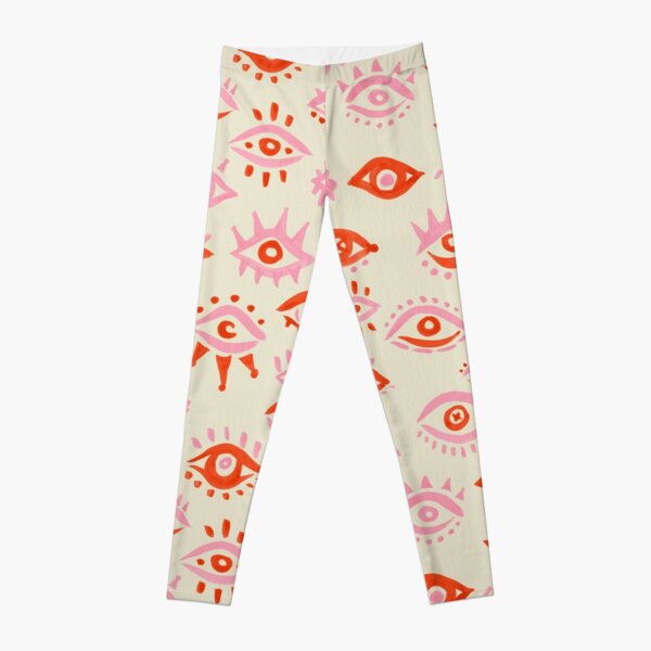 Mystic Eyes – Pink & Red Leggings RB1008 product Offical amp Merch