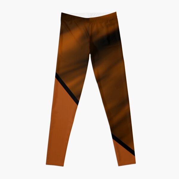 #COLORFUL -Brown &amp;amp;amp;amp; Black Abstract Diagonal Streaks &amp;amp;amp;quot;with brown triangle&amp;amp;amp;quot; Leggings RB1008 product Offical amp Merch