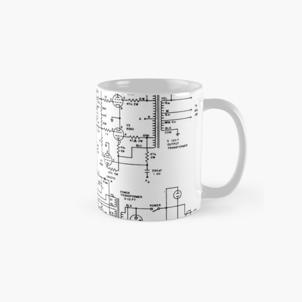 Sunn 2000s Amp Schematic Classic Mug RB1008 product Offical amp Merch