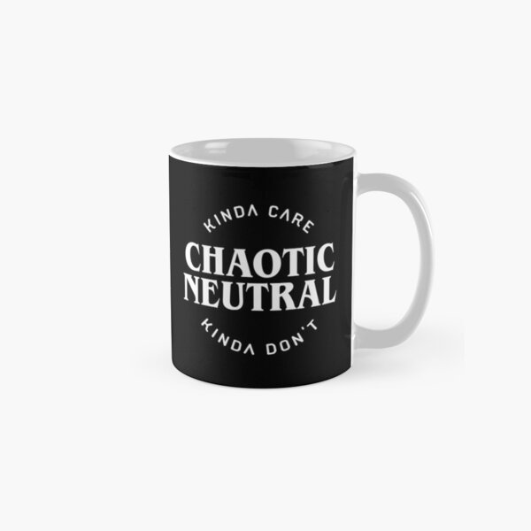Chaotic Neutral Alignment Kinda Care Kinda Don't Funny Quotes Classic Mug RB1008 product Offical amp Merch