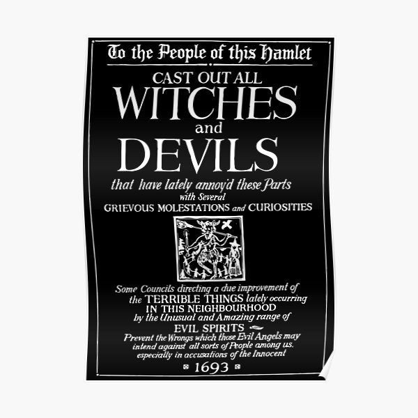 Cast out all Witches & Devils Poster RB1008 product Offical amp Merch