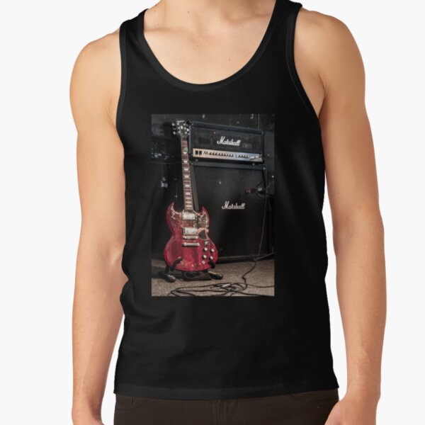Red guitar and Amp Tank Top RB1008 product Offical amp Merch