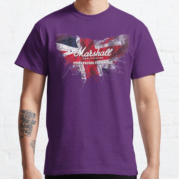 Marshall Amp Union Jack - Power, Passion, Performance Classic T-Shirt RB1008 product Offical amp Merch