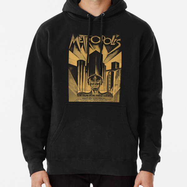 Metropolis, Fritz Lang, 1926 - vintage movie poster, b&w Pullover Hoodie RB1008 product Offical amp Merch