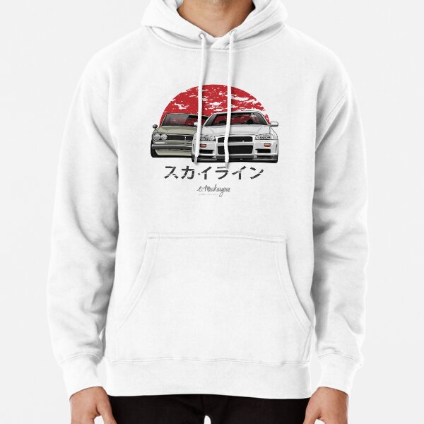 Skyline (R34 & Hakosuka) Pullover Hoodie RB1008 product Offical amp Merch