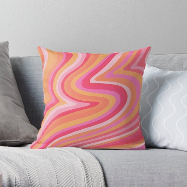 Sunshine Melt – Pink & Peach Palette Throw Pillow RB1008 product Offical amp Merch