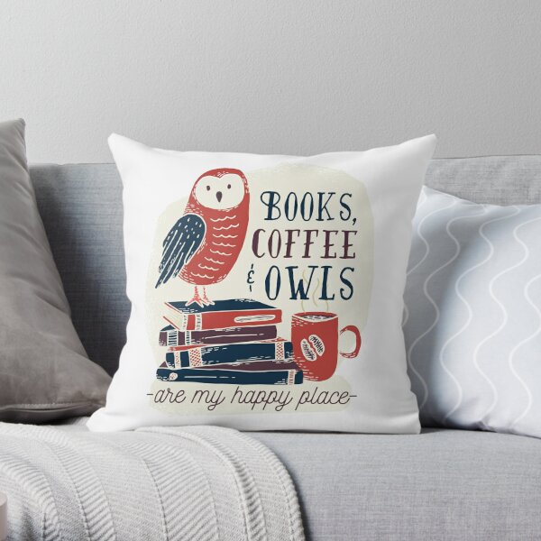 Books, coffee &amp;amp;amp;amp;amp;amp;amp;amp;amp;amp;amp;amp;amp;amp;amp;amp;amp;amp;amp;amp;amp;amp;amp;amp;amp;amp;amp;amp;amp;amp;amp;amp;amp;amp;amp;amp;amp;amp;amp;amp;amp;amp;amp;amp; owls Throw Pillow RB1008 product Offical amp Merch