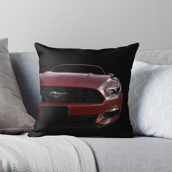Ford Mustang - Black (& red) Throw Pillow RB1008 product Offical amp Merch