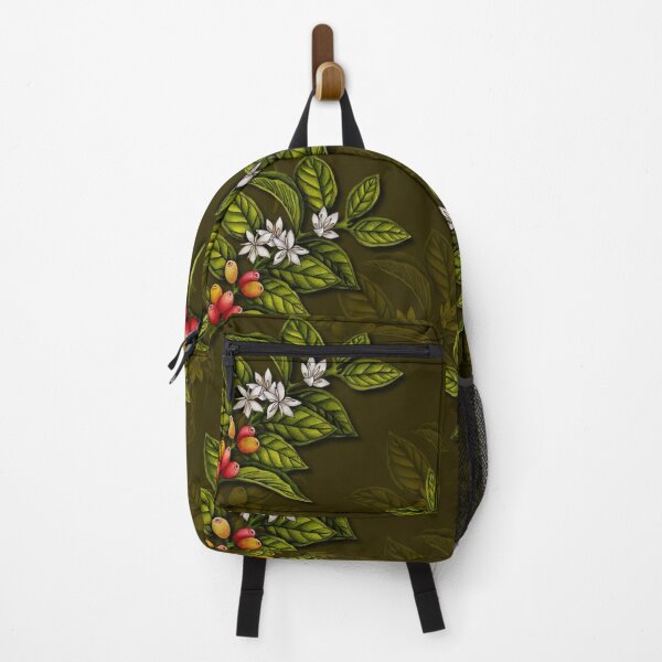 Coffee Plant Branches w/ Coffee Cherries & Flowers Backpack RB1008 product Offical amp Merch