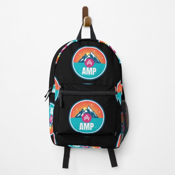 AMP Mountain Badge Sunset Lake Crypto Cryptocurrency Backpack RB1008 product Offical amp Merch