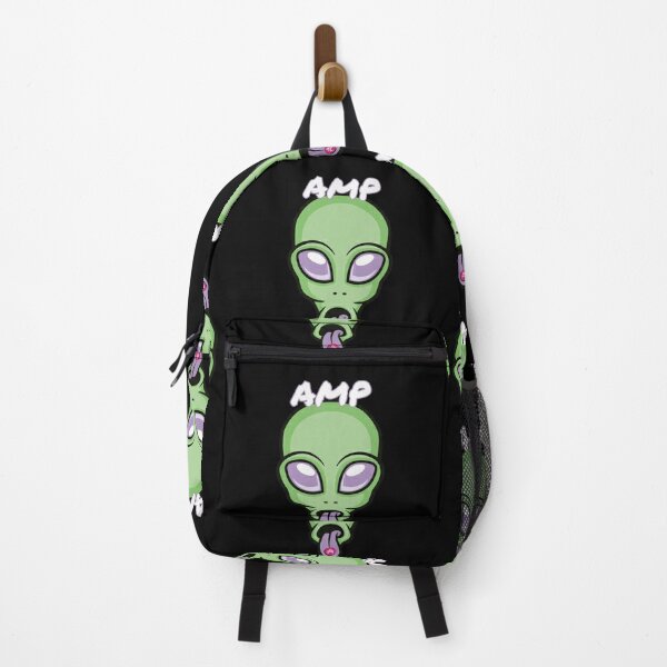 AMP Alien Crypto Cryptocurrency UFO Space Moon Backpack RB1008 product Offical amp Merch