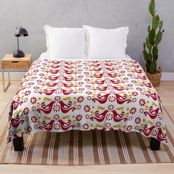 Red & Yellow Pyrex Friendship Pattern Throw Blanket RB1008 product Offical amp Merch