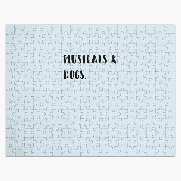 Musicals &amp; dogs Sticker Jigsaw Puzzle RB1008 product Offical amp Merch